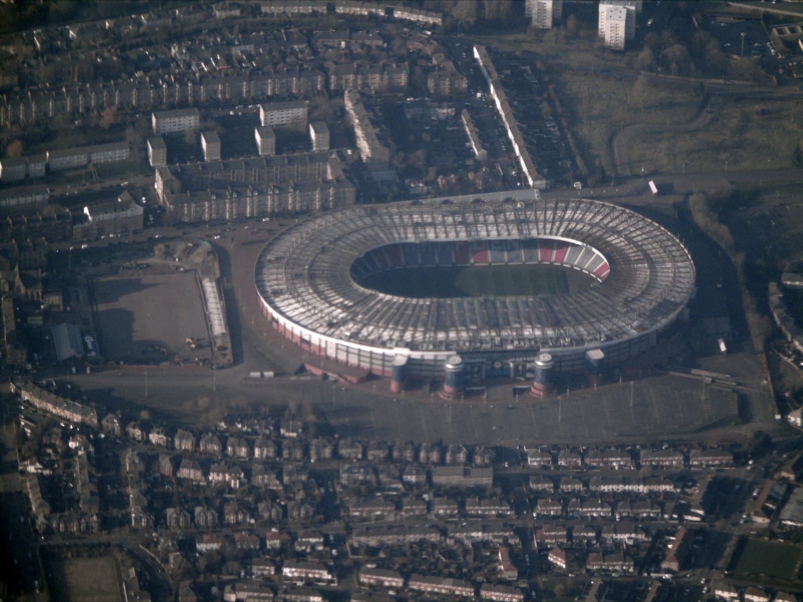Hampden Park, stade emblématique du football écossais à Glasgow.
