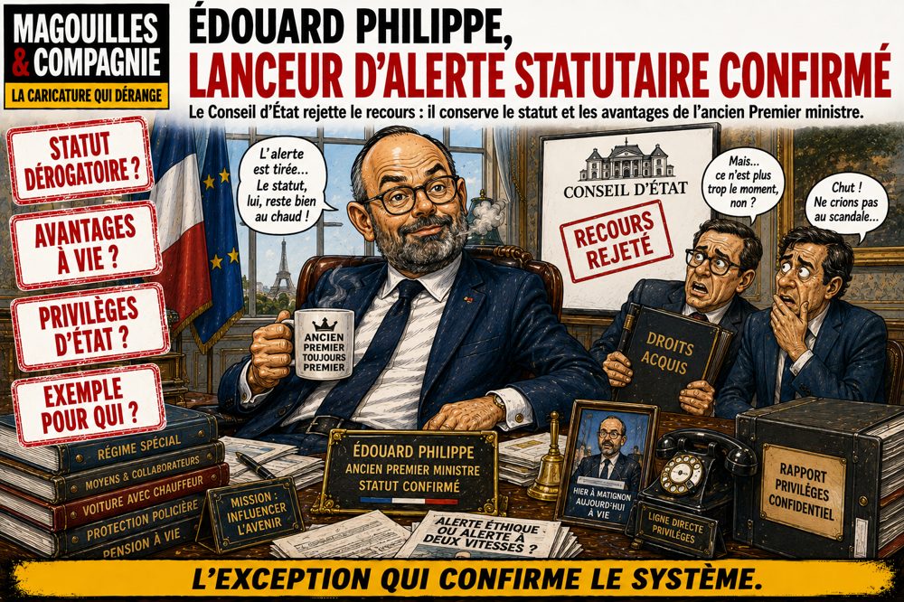 Caricature Magouilles & Compagnie : Le Havre — le statut de la lanceuse d'alerte confirmé