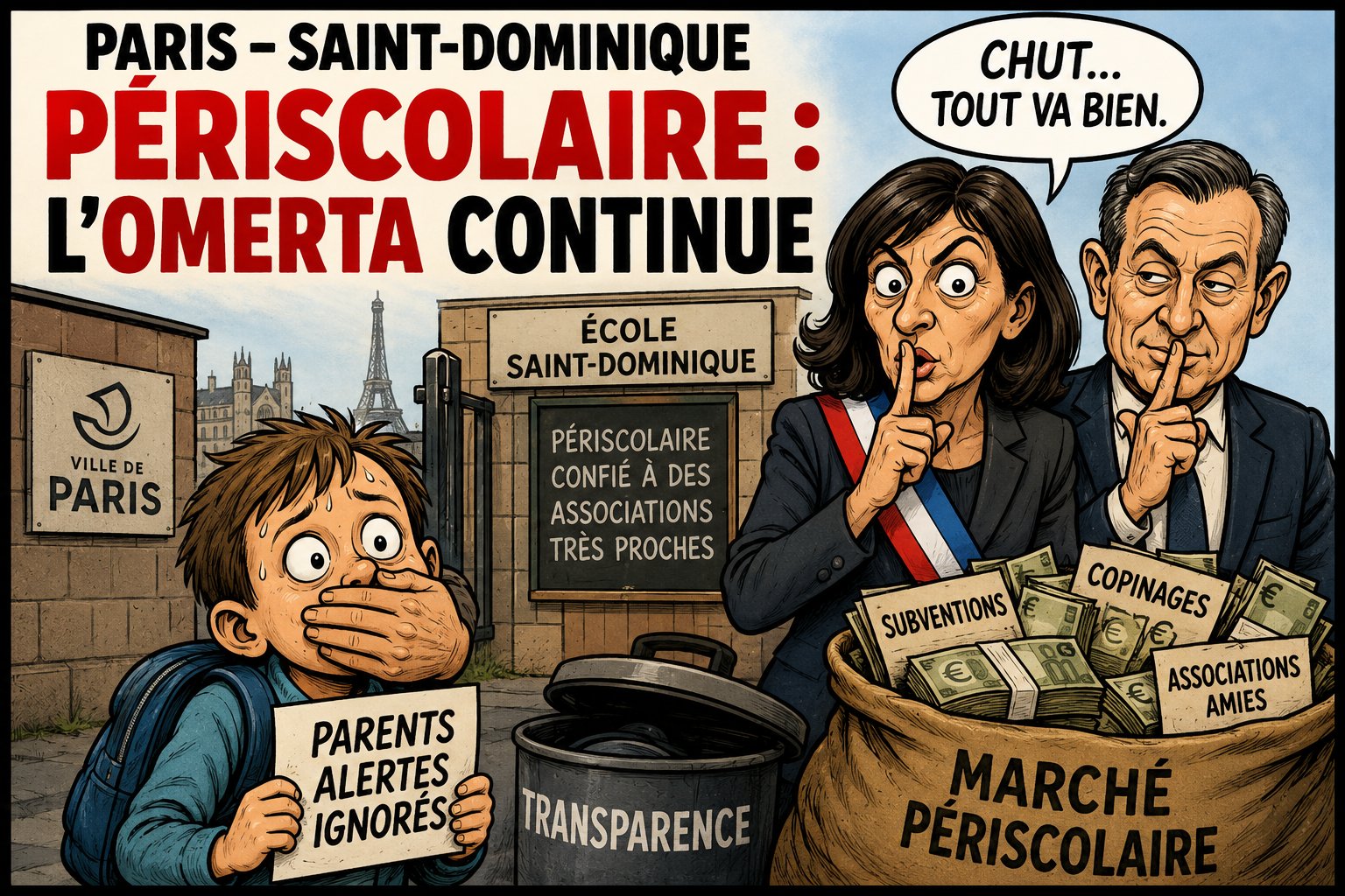 Caricature Magouilles & Compagnie : Paris Saint-Dominique