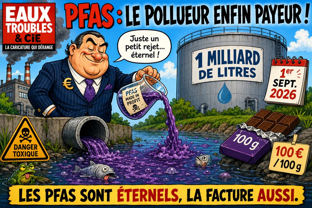 Caricature Magouilles & Compagnie : PFAS — 3M Zwijndrecht