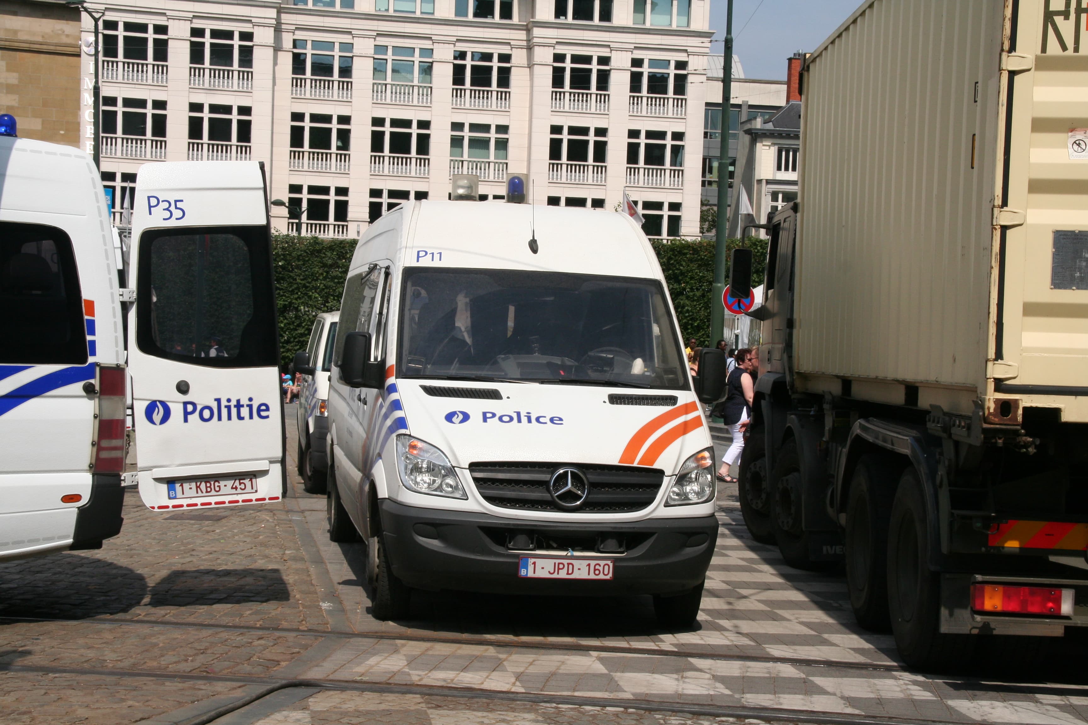 Police belge à Bruxelles