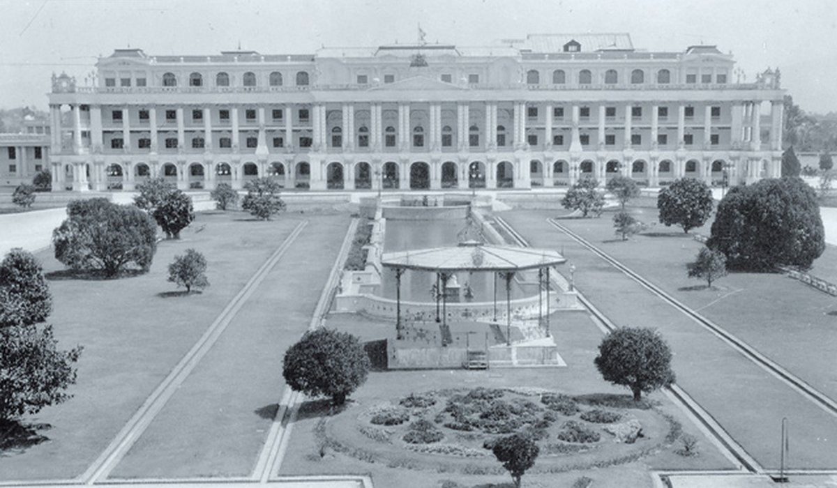 Le complexe de Singha Durbar à Katmandou.